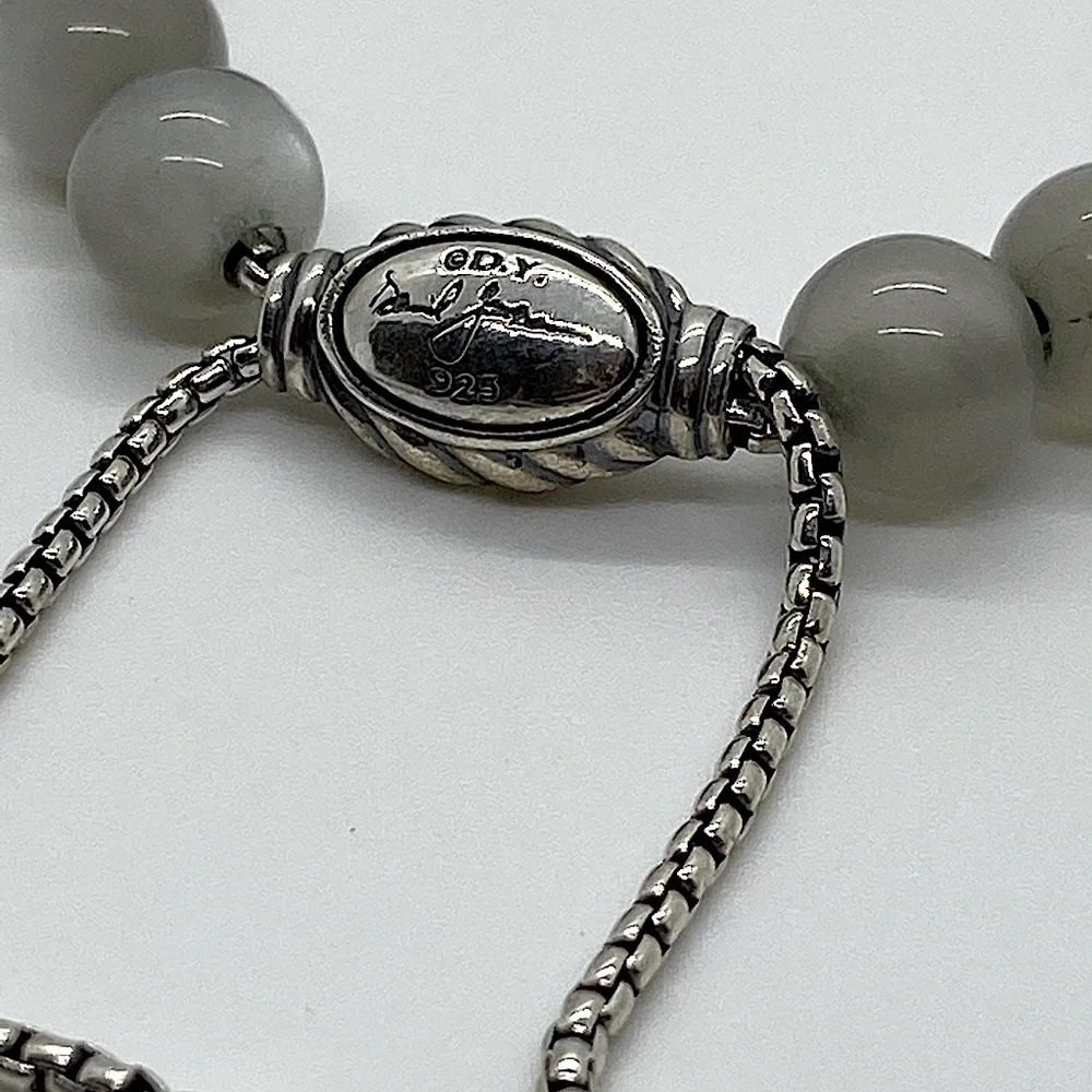 DAVID YURMAN Spiritual Bead Bracelet Sterling Silver With Moonstone